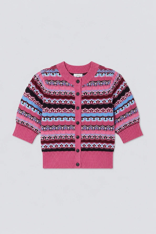 Suncoo Gemoni Striped Cardigan