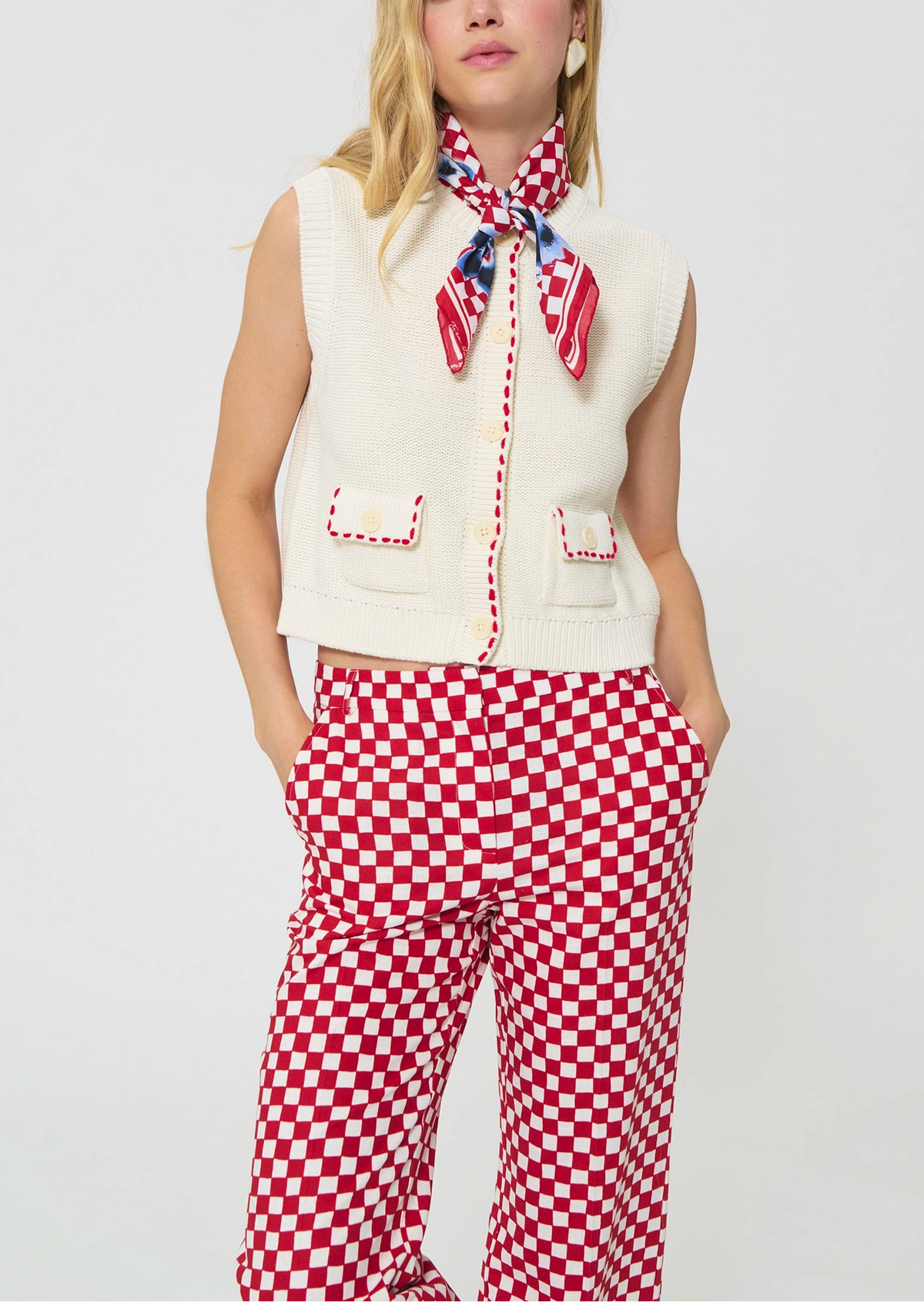 Tara Jarmon Gill Cotton Knitted Vest