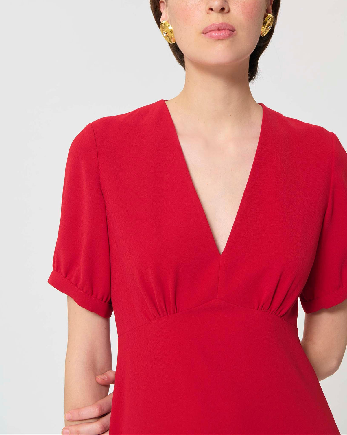 Tara Jarmon Robbie Crepe Midi Dress