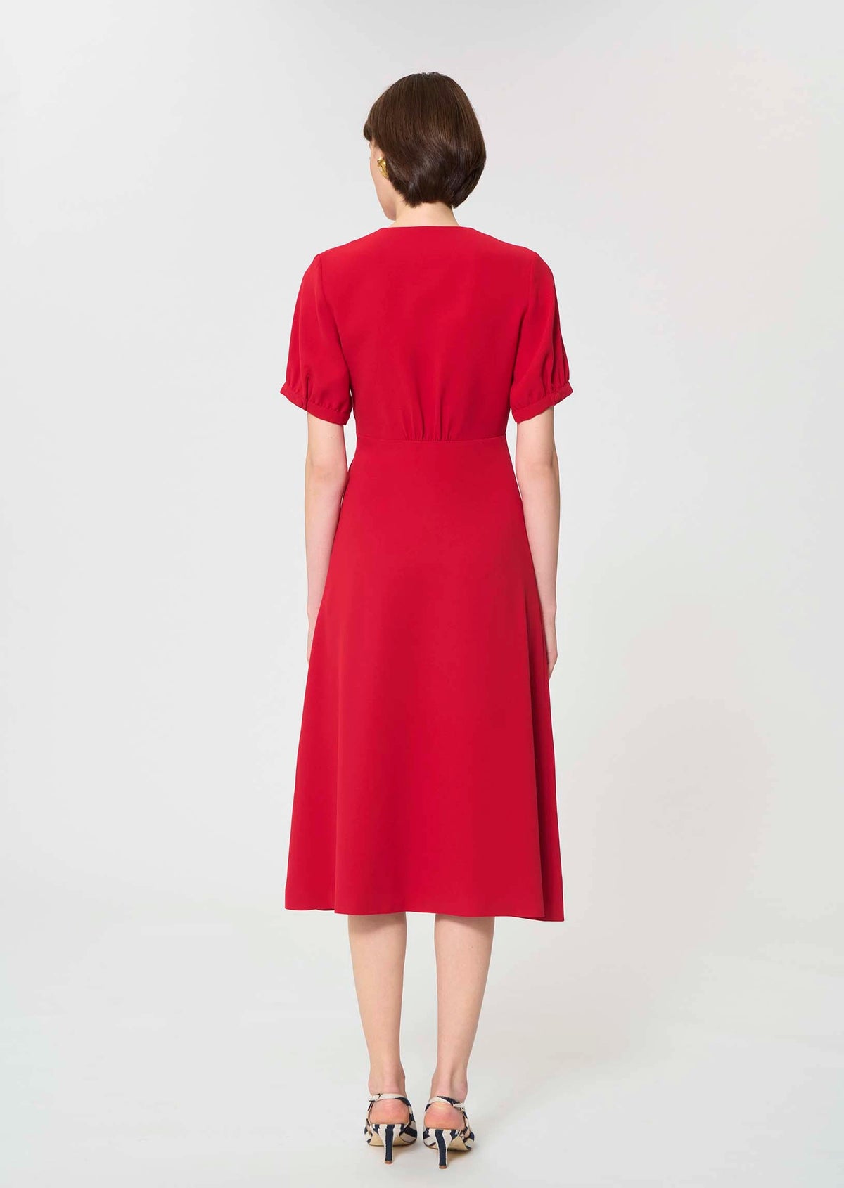 Tara Jarmon Robbie Crepe Midi Dress