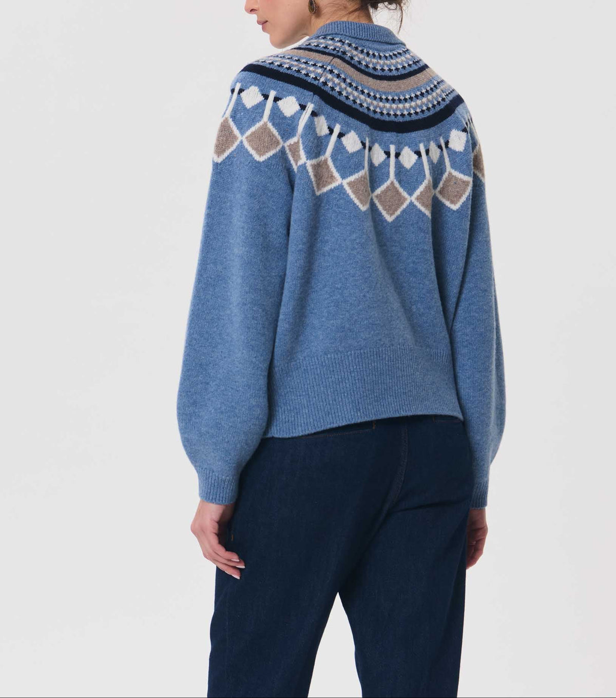 Tara Jarmon Giulietta Embroidered Collar Sweater