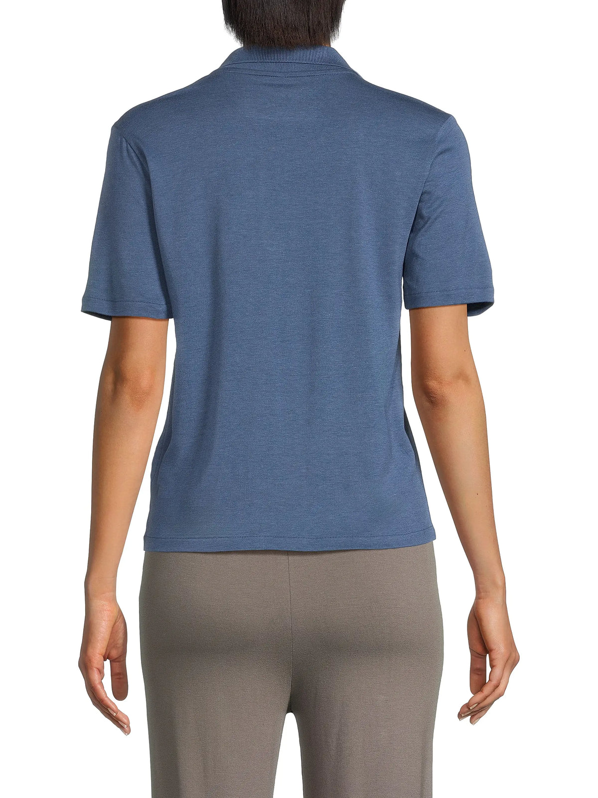 Majestic Cotton Modal Terry S/S Polo Top