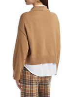 Naadam Cashmere Mixed Media Polo Sweater