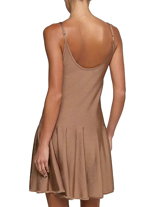 L'agence TS Lana Flare Knit Dress