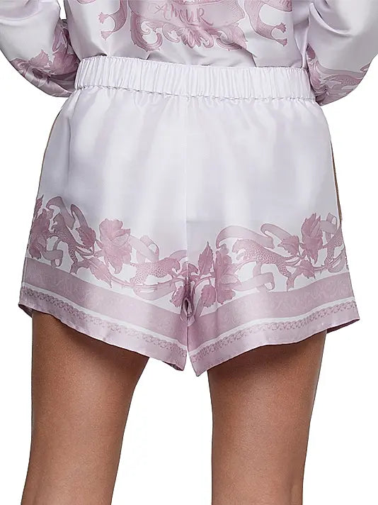 Lagence TS Maela Printed Satin Shorts