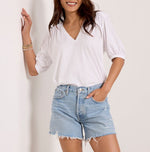 Nation Edie Shirred Shoulder Top
