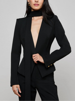 L'agence Romy Tie Neck Blazer