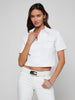 Lagence Kirstie S/S Crop Denim Shirt Jacket