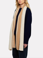 Brodie Textured Stripe Cashmere Scarf