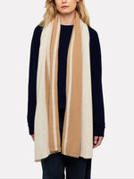 Brodie Textured Stripe Cashmere Scarf