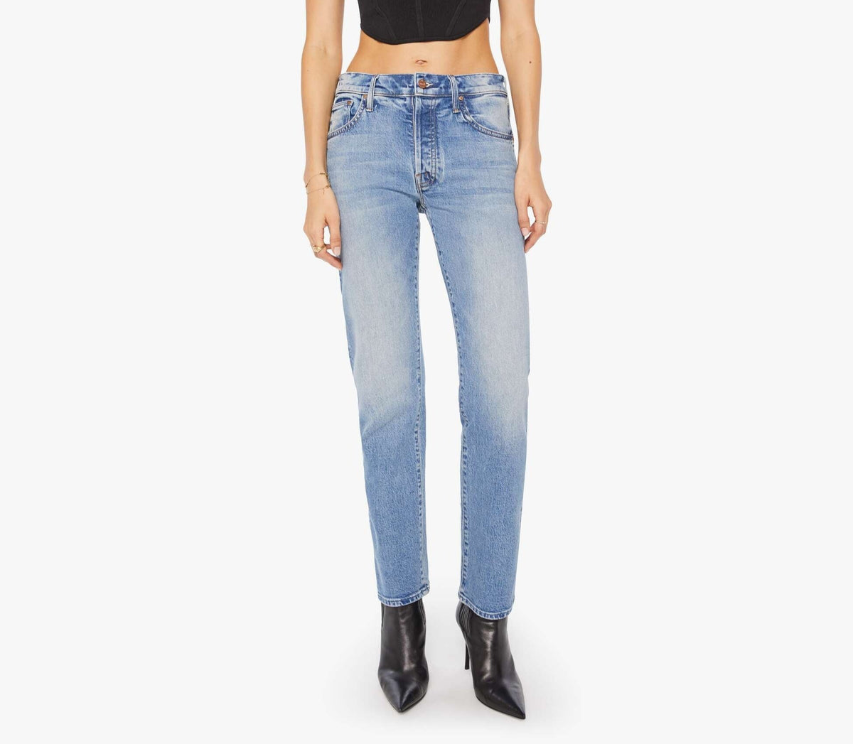 MOTHERThe Mid Rise Hiker Hover Jeans