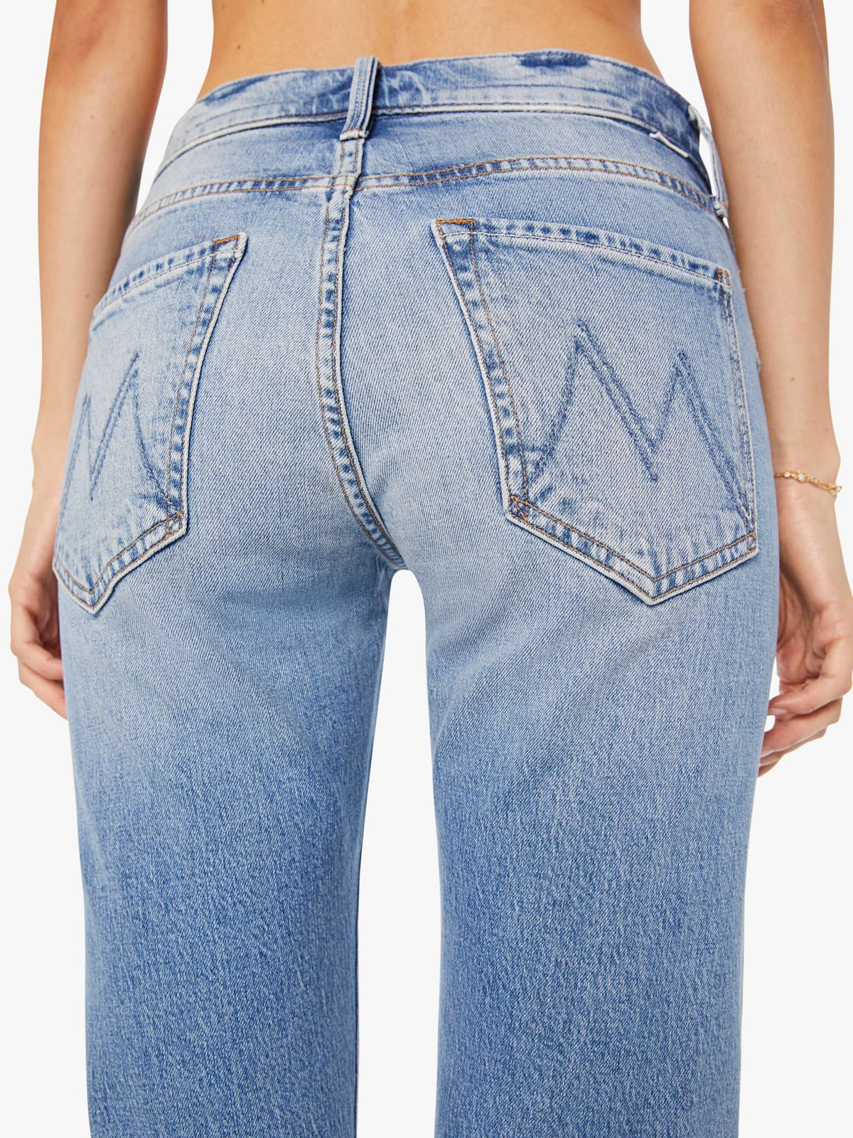 MOTHERThe Mid Rise Hiker Hover Jeans
