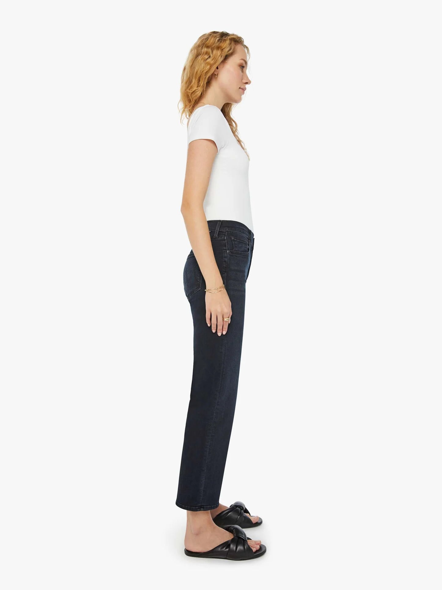 MOTHER The Mid Rise Rambler Zip Ankle Jeans