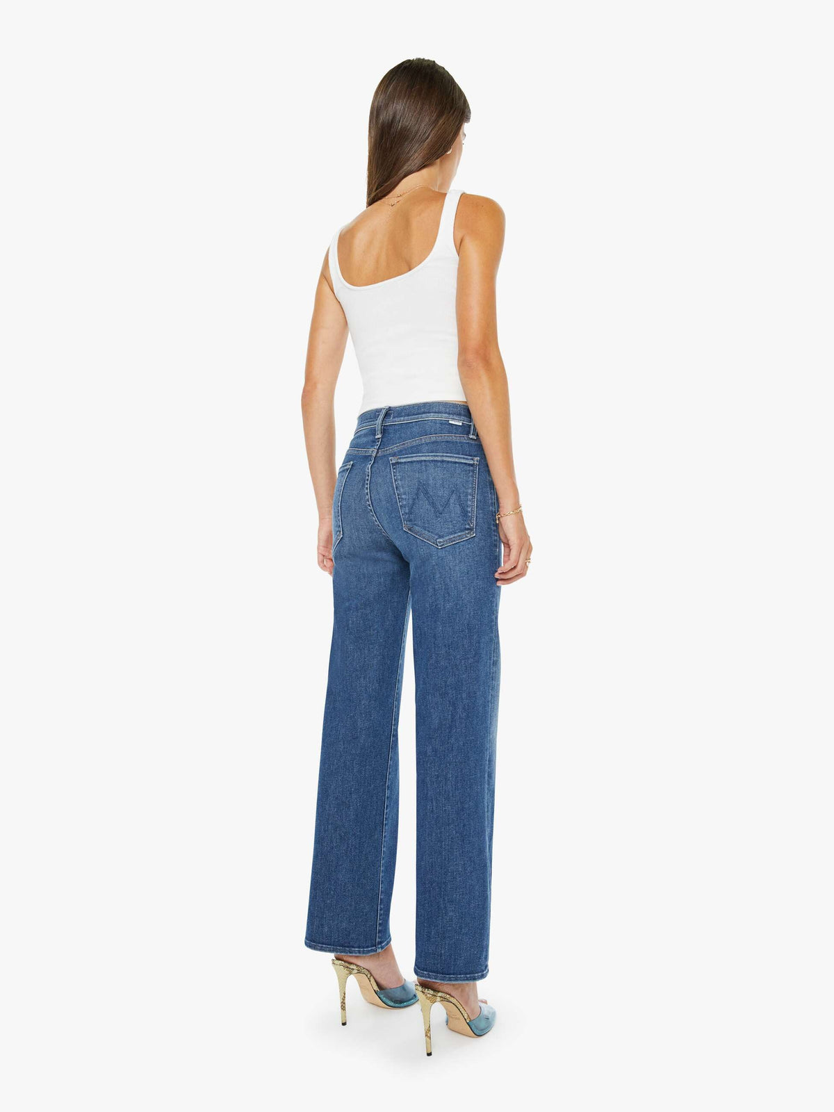 MOTHER The Mid Rise Rambler Zip Ankle Jean