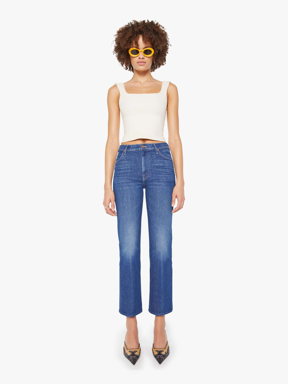MOTHER The Kick It Flood Jeans