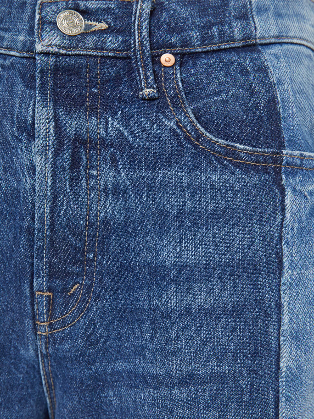 Mother The Tux Sidestepper Sneak Fray Jeans