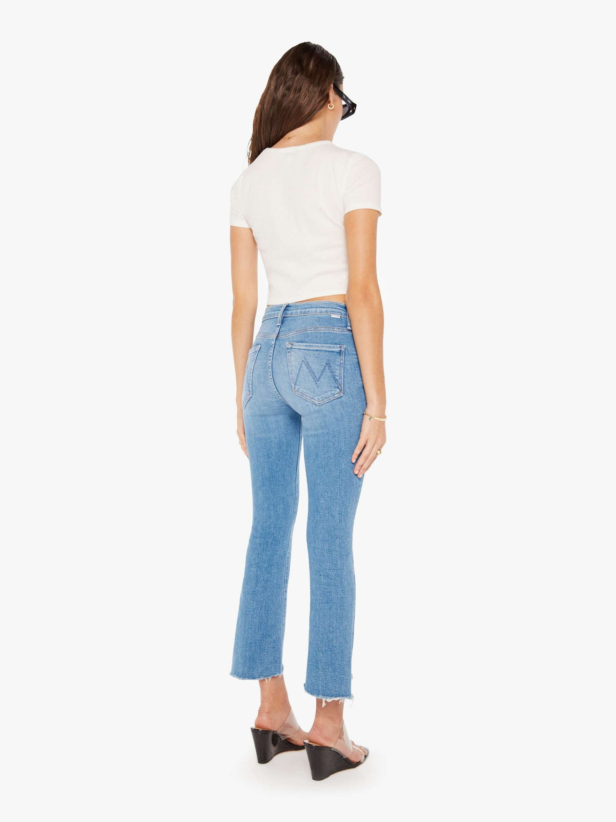 MOTHER The Insider Crop Step Fray Jeans