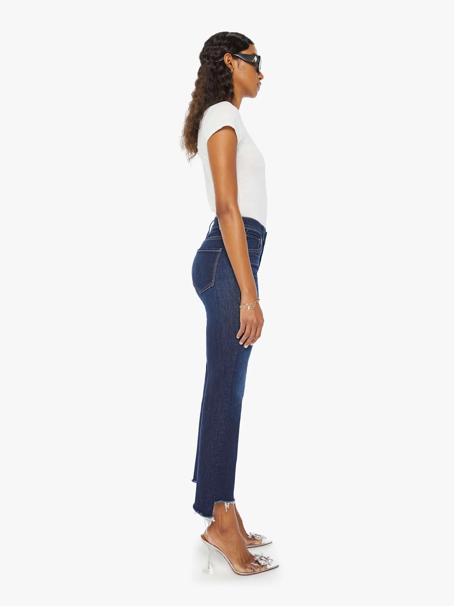 MOTHER Insider Crop Step Fray Jeans