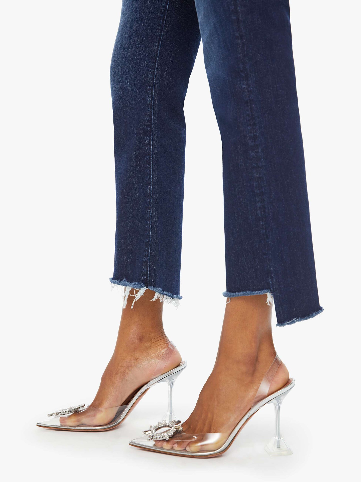 MOTHER Insider Crop Step Fray Jeans