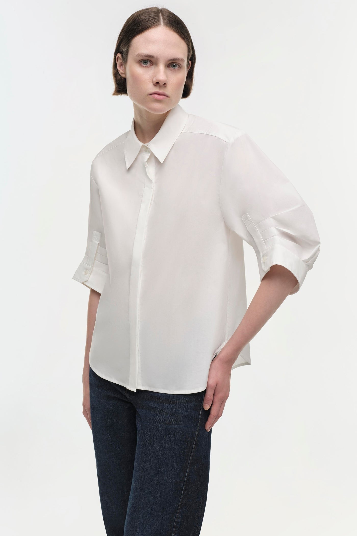 Simkhai Gemma Three Quarter Sleeve Shirt