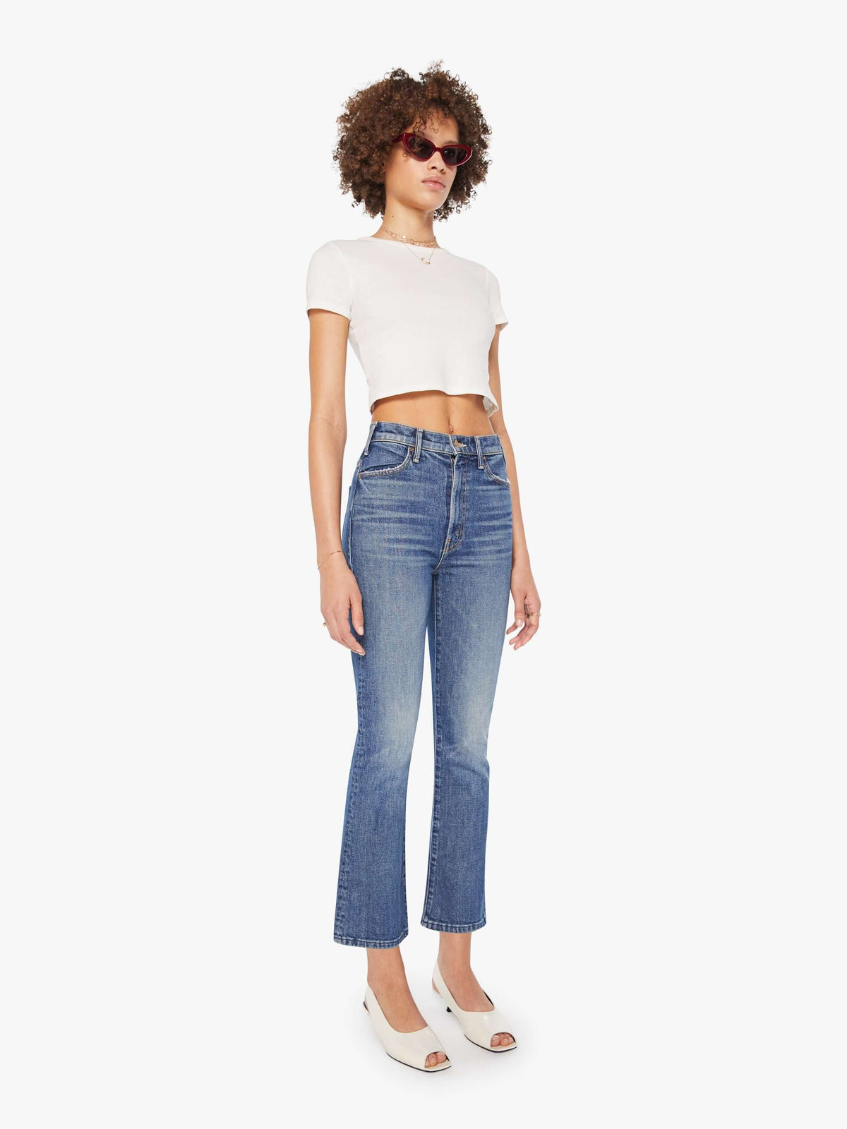 MOTHER The Hustler Ankle Jeans
