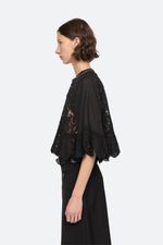 Sea Shanna Lace 3/4 Sleeve Top