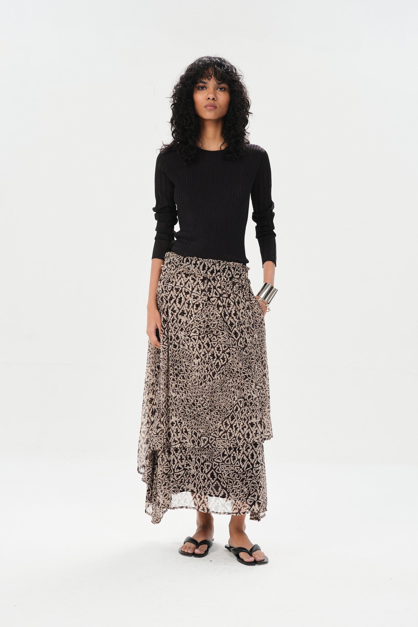 Maria Cher Baradero Lulu Midi Skirt