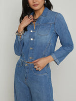 L'agence Janelle Slim Denim Jacket
