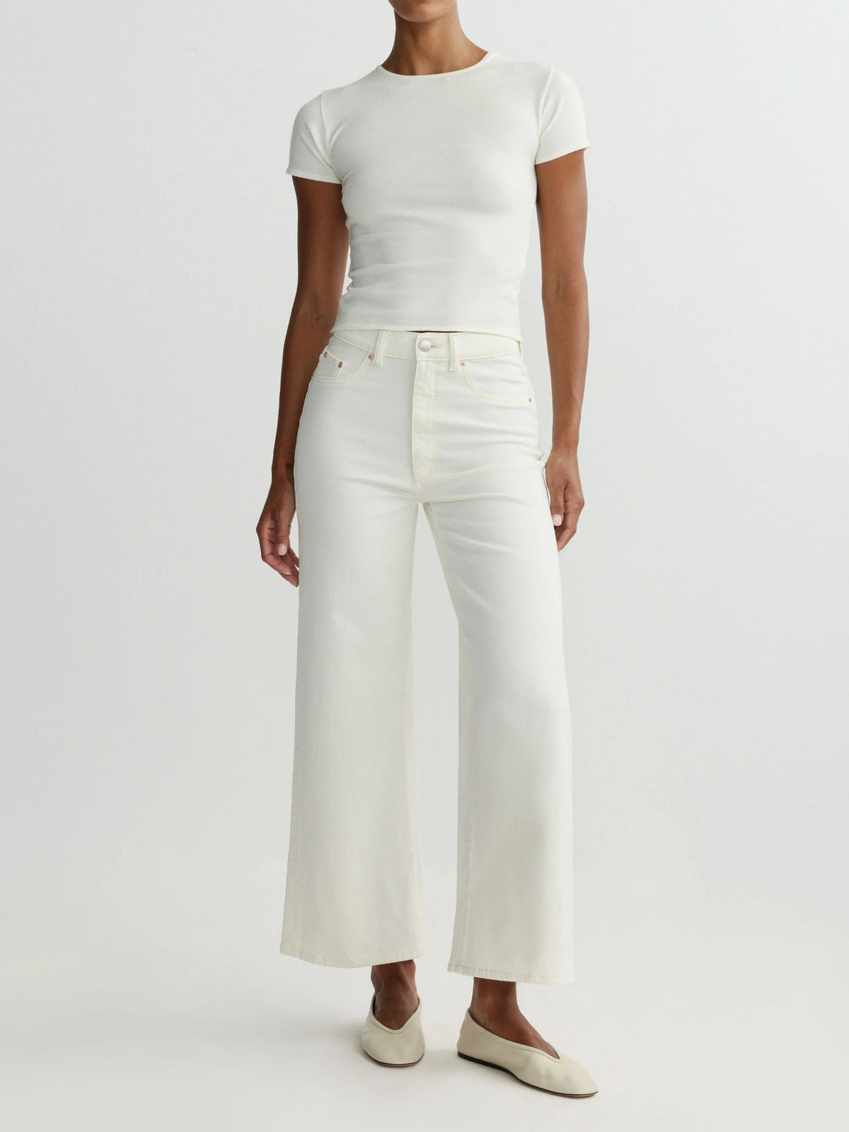 DL1961 TS Hepburn High Rise Ankle Wide Leg Jean