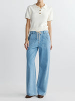 DL1961 TS Casie Mid Rise Relaxed Wide Leg Jean