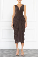 Black Halo Ts Elara Midi Dress