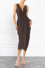 Black Halo Ts Elara Midi Dress