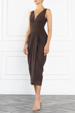 Black Halo Ts Elara Midi Dress