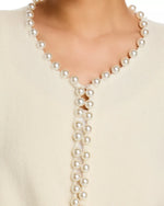 Essentiel Ideas Knit Cardigan With Pearls