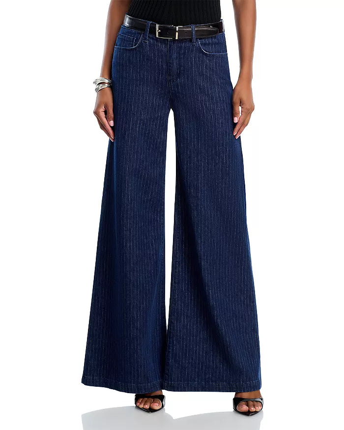 L'agence Quincy H/R Wide Leg Jeans