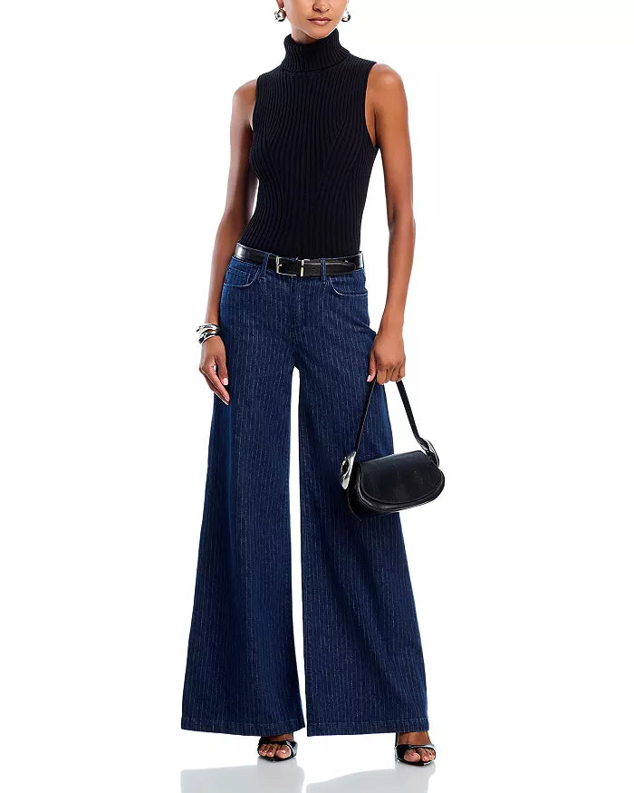L'agence Quincy H/R Wide Leg Jeans