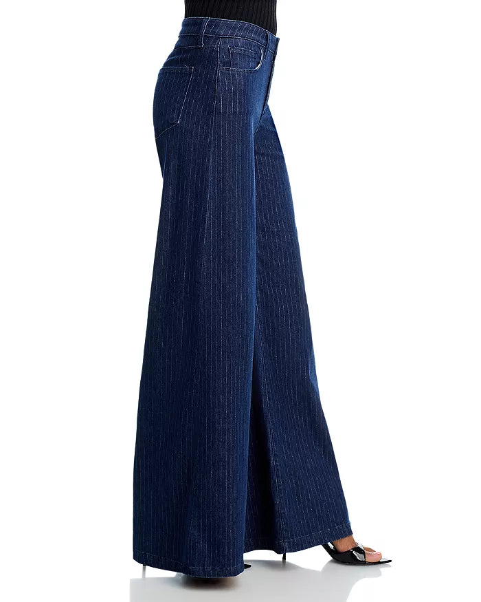 L'agence Quincy H/R Wide Leg Jeans