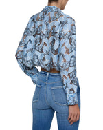 L'agence Akemi Cropped Blouse