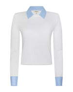 L'agence TS April Poplin Collar Pullover