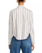 L'agence Cosette Crop Hi Low Shirt