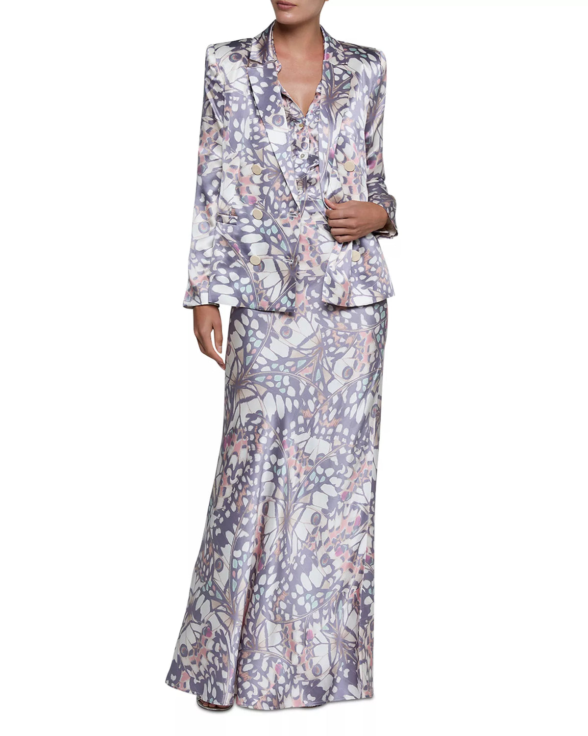 Lagence TS Ryker Bias Silk Dress