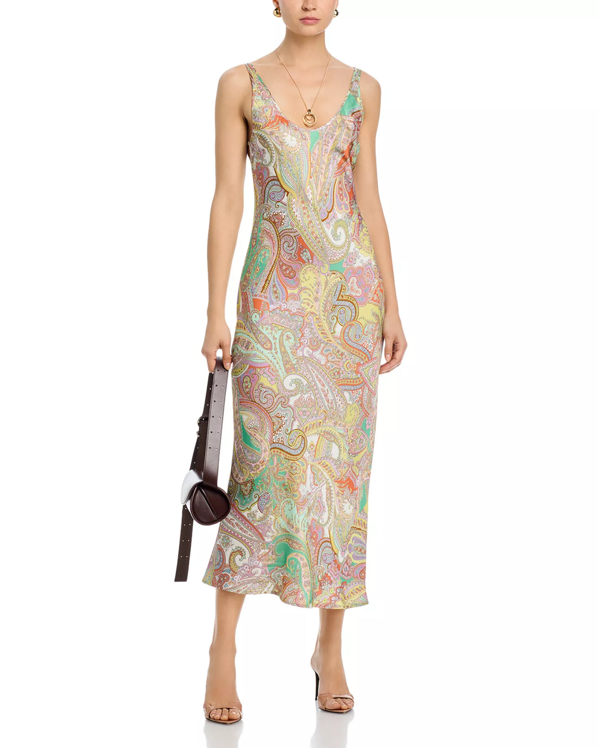 Lagence TS Akiya Satin Maxi Dress