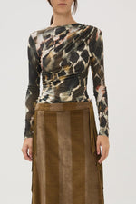 Maria Cher Fleetwood Curtis Long Sleeve Top