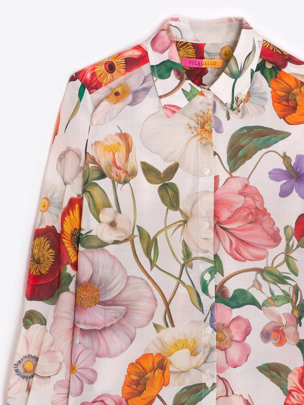Vilagallo Floral Print Shirt