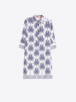 Vilagallo Palm Tree Cotton Dress