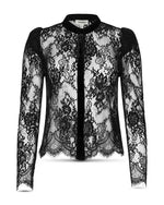 Lagence Dorothea Velvet Lace Blouse