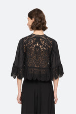 Sea Shanna Lace 3/4 Sleeve Top