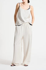 Saint Art Paige Charmeuse Pull-On Pant