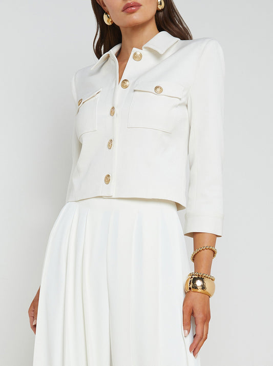 Lagence Kumi Cropped Fitted Jacket