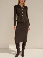 Lagence Melissa Knit Flare Cardigan